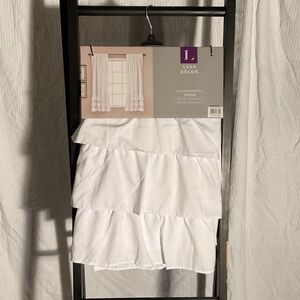 Lush Decor Elegant White Ruffle Curtains